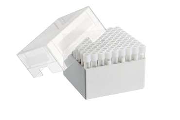 艾本德儲存盒 9 × 9, 可放置 81  個螺旋蓋（凍存）管， 4  –  5  mL，2  件，高 102  mm，4  英寸，聚丙烯材料，可耐受最低 -86  °C，可高溫高壓滅菌，帶蓋子并具有